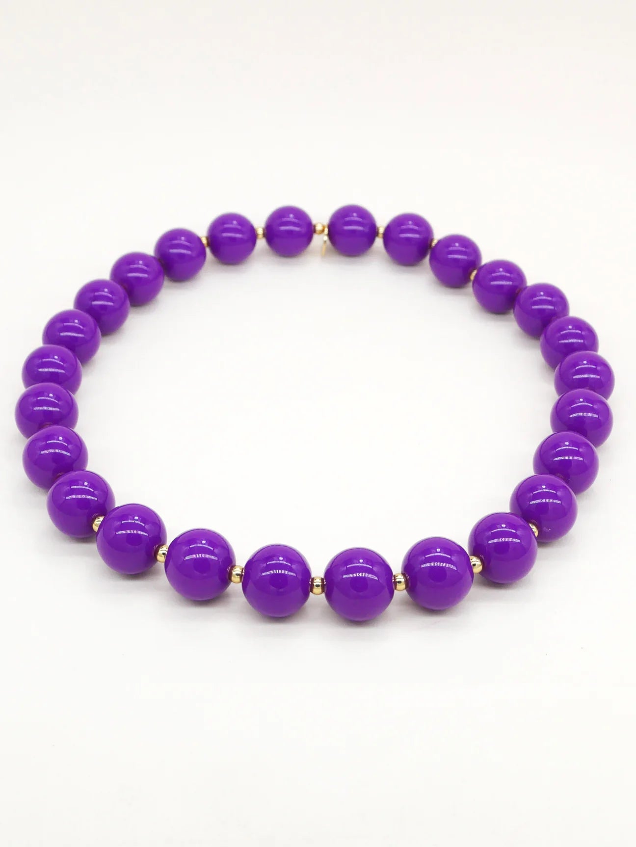 Bichou gold and colored round beads