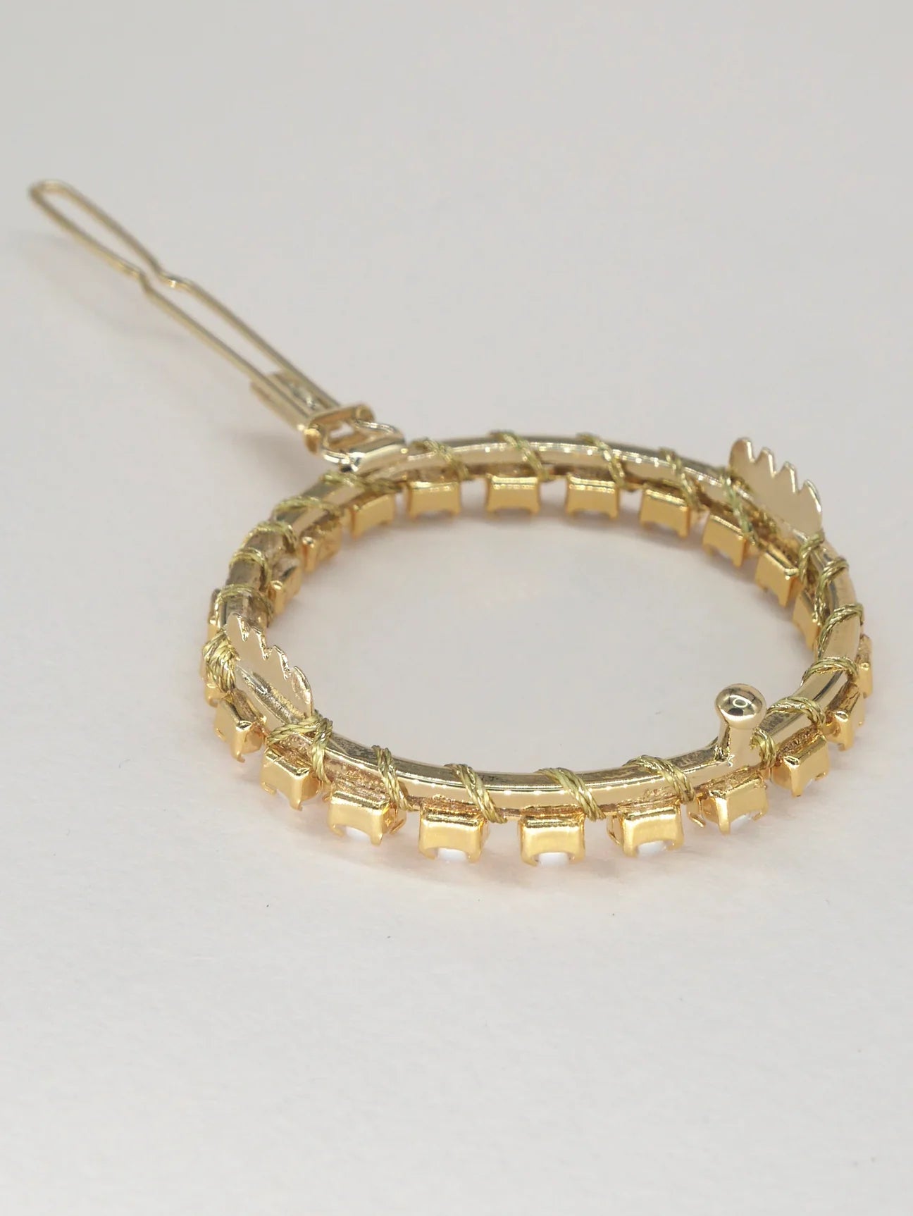 Round pearly beads hair clip - Tabata