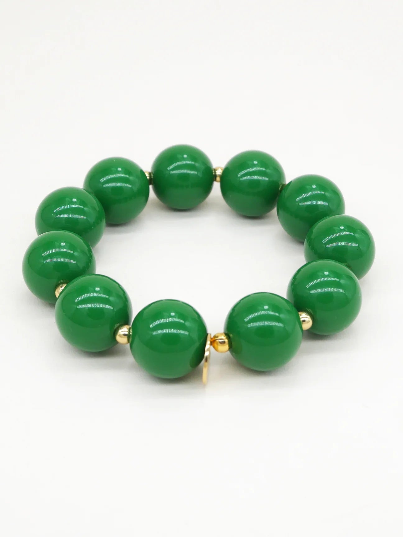 Bichou gold and colored round beads