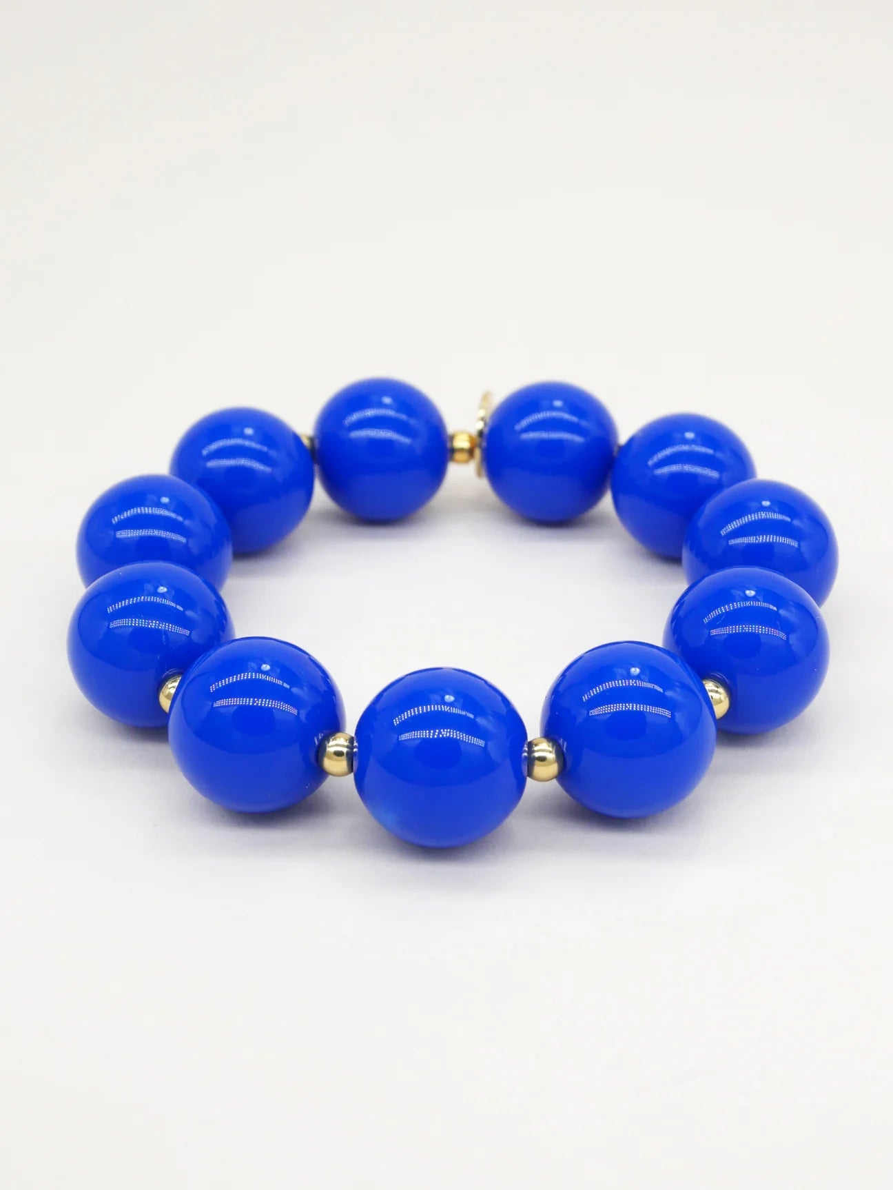Bichou gold and colored round beads