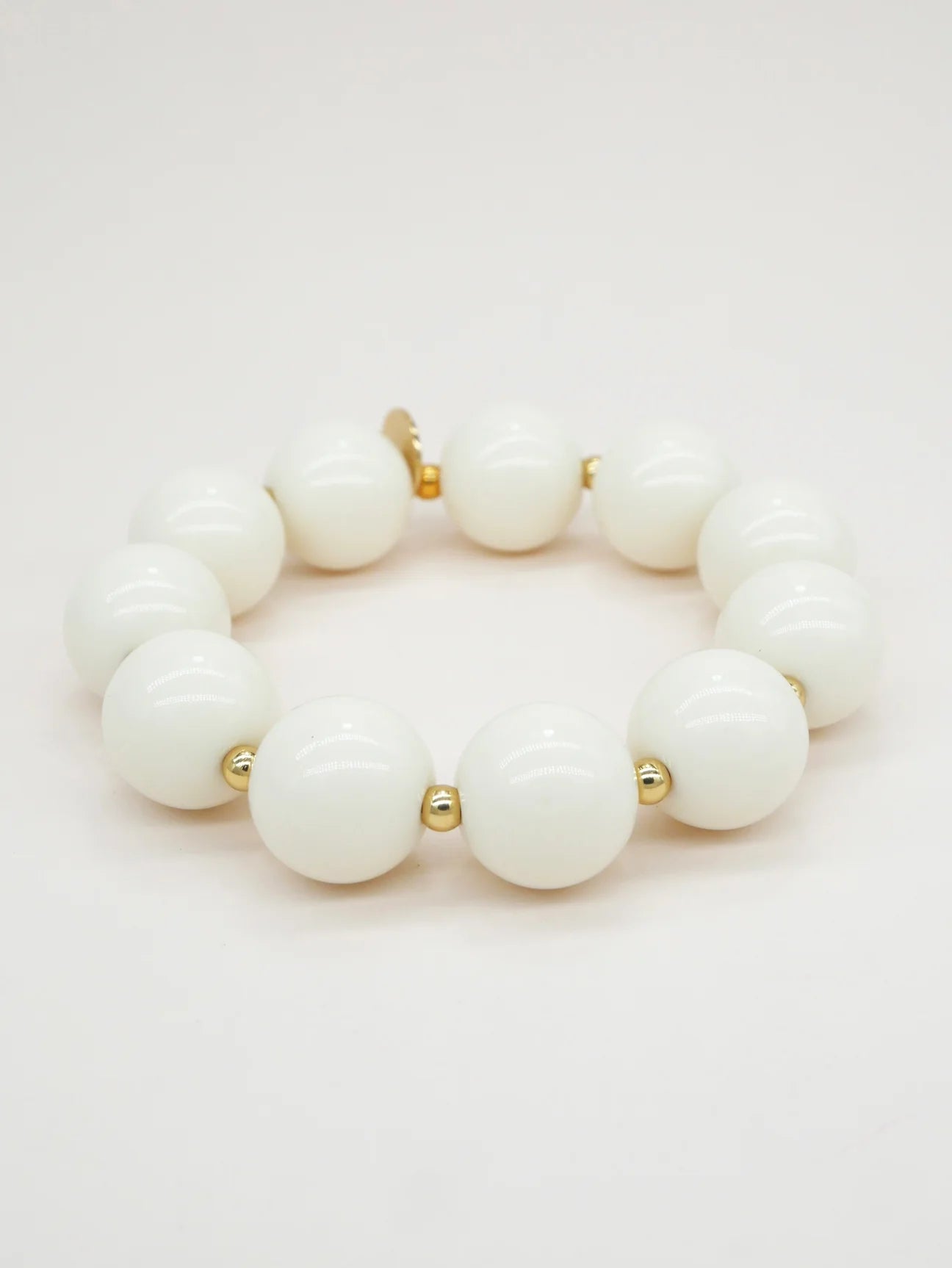 Bichou gold and colored round beads