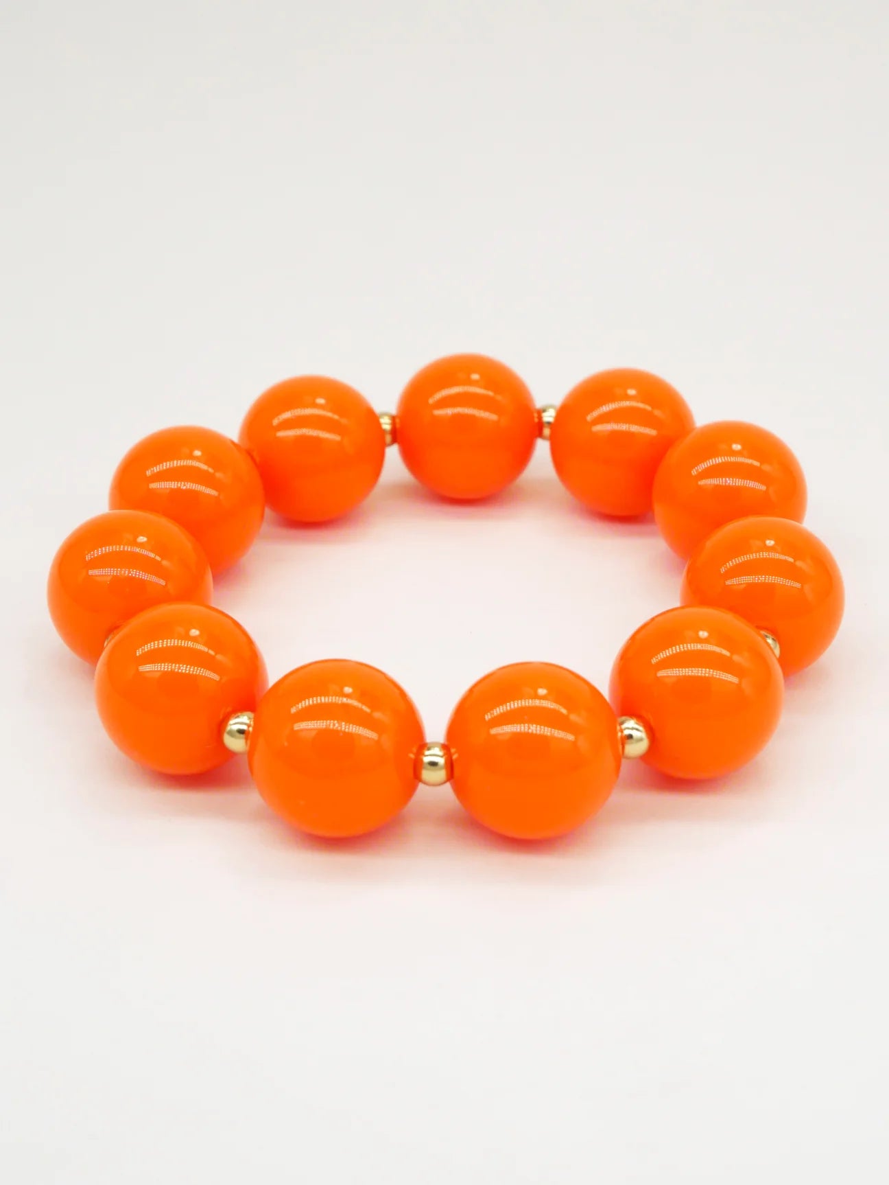 Bichou gold and colored round beads