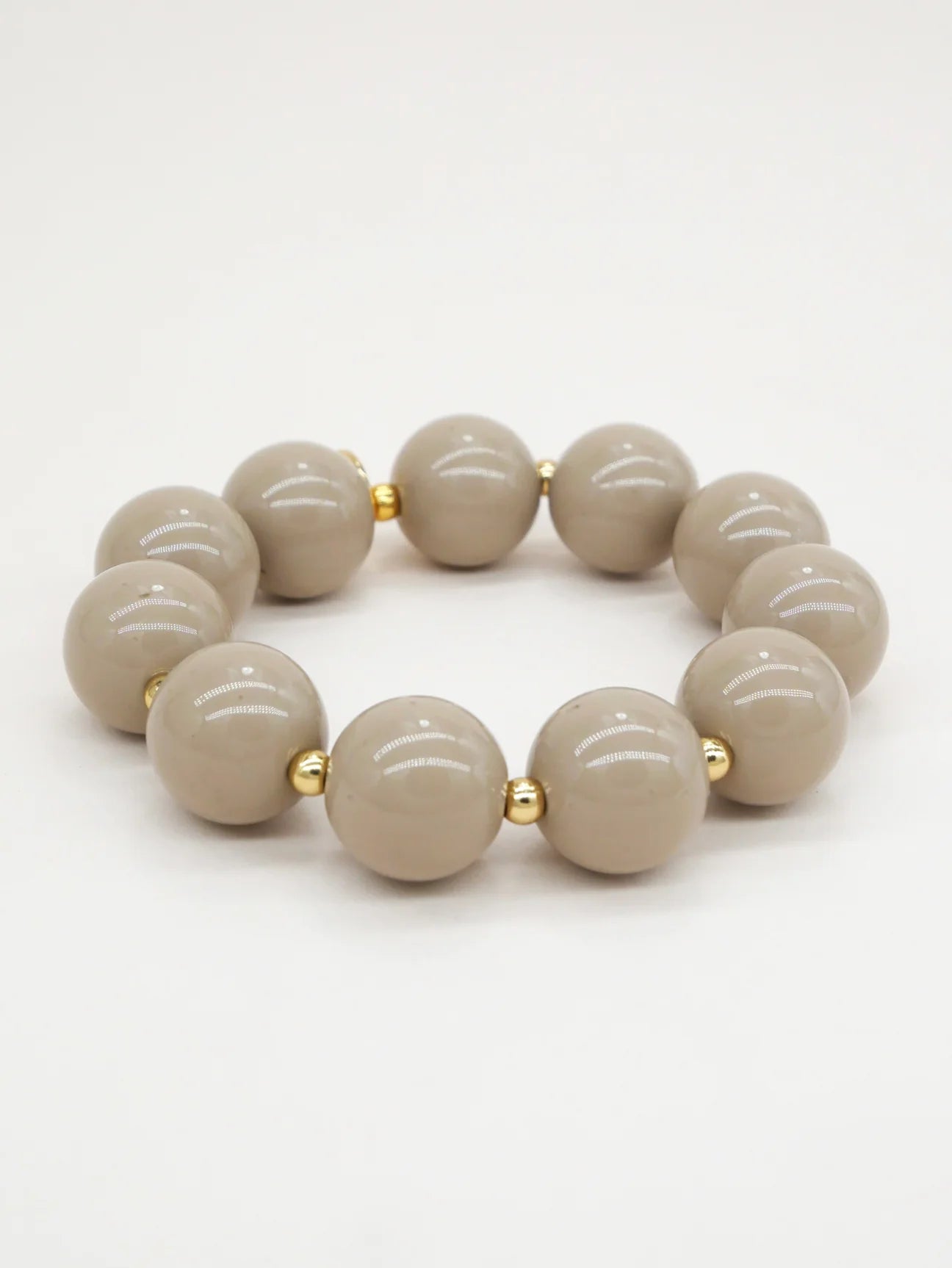 Bichou gold and colored round beads