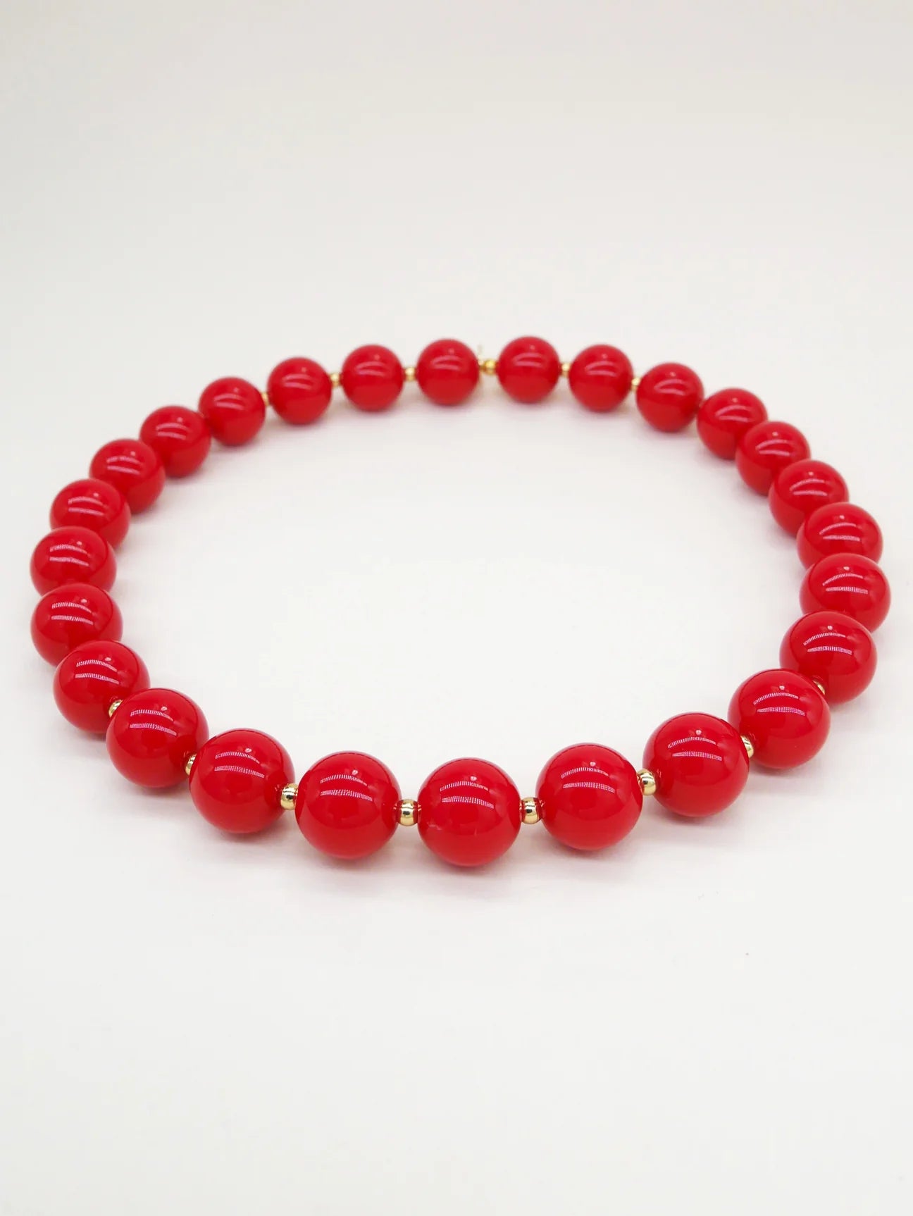 Bichou gold and colored round beads