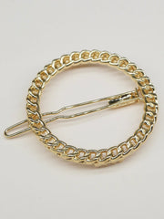 Round chain hair slide - Claudia