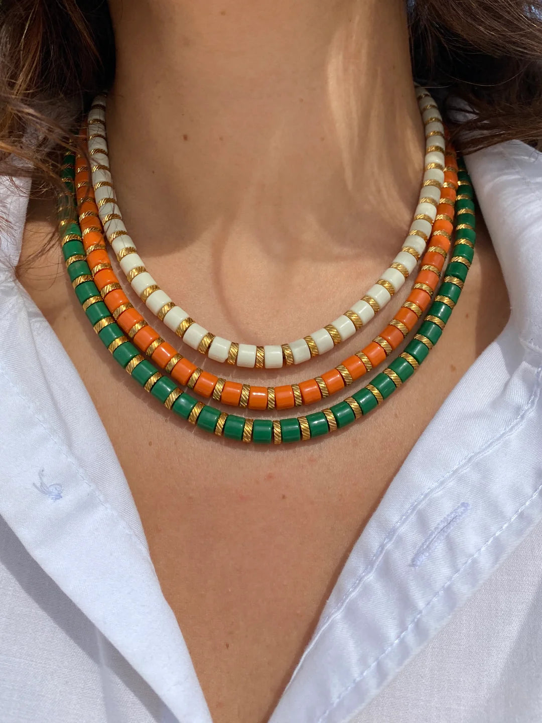 Bichou striped in color and gold