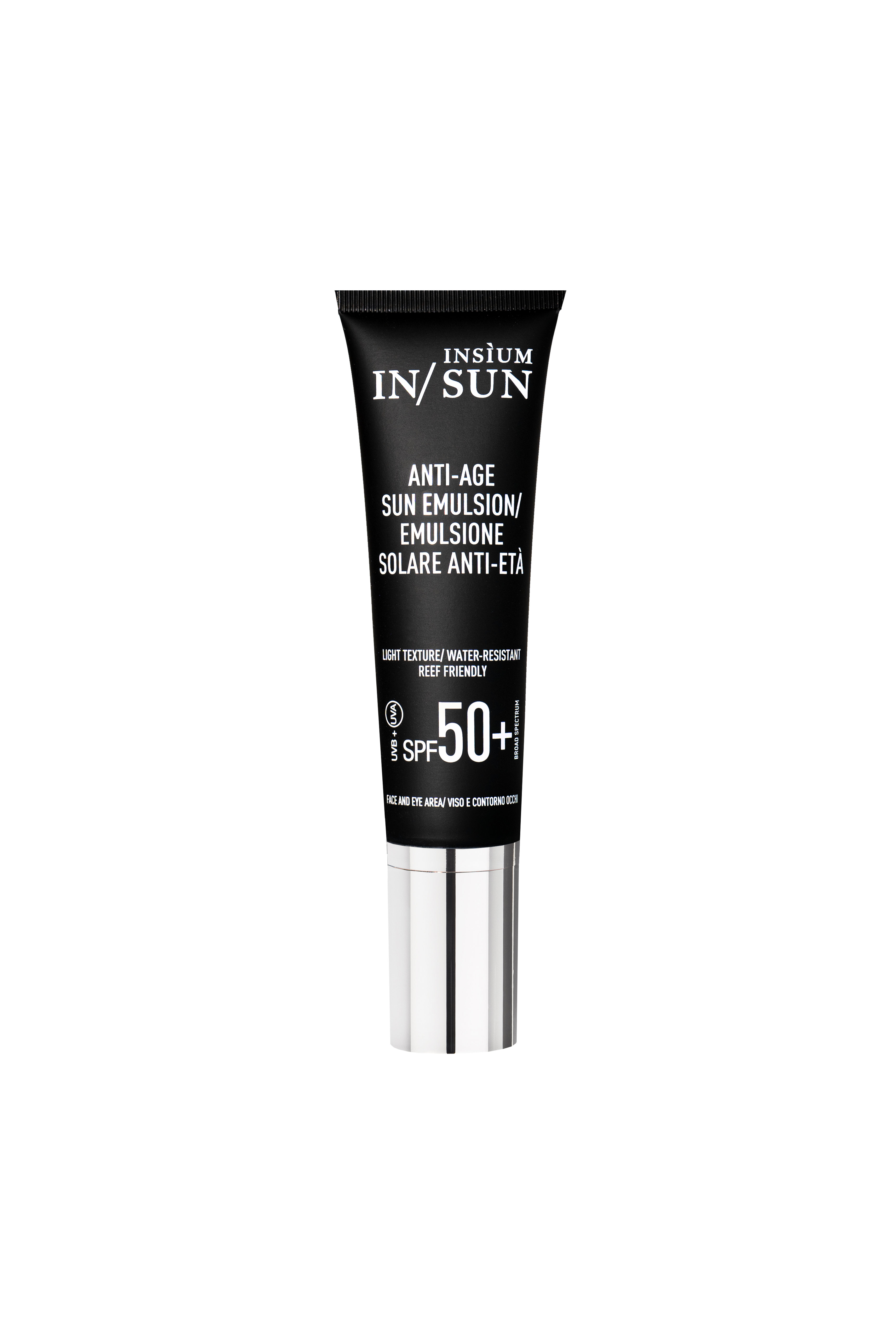 Emulsione solare anti-età viso SPF 50+