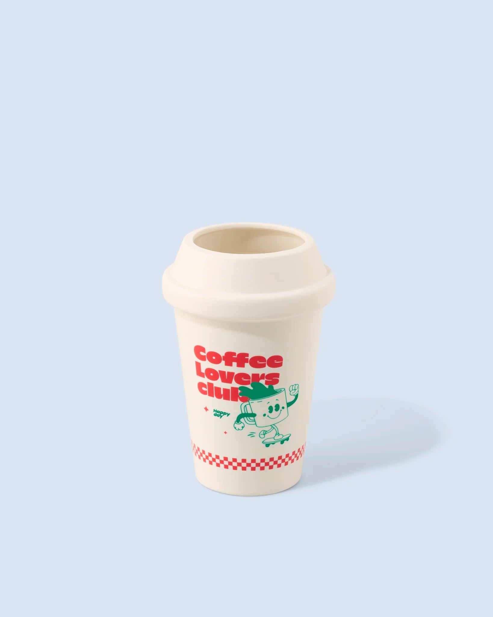 Vase cup of coffee