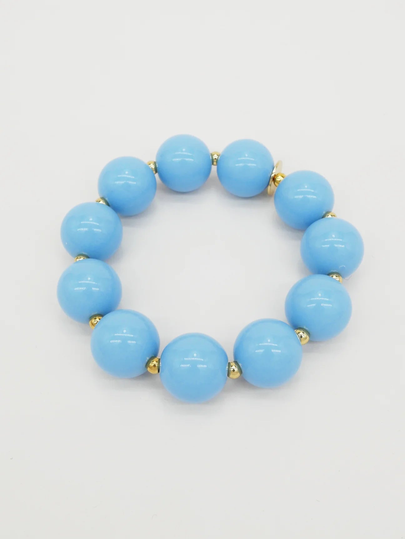 Bichou gold and colored round beads