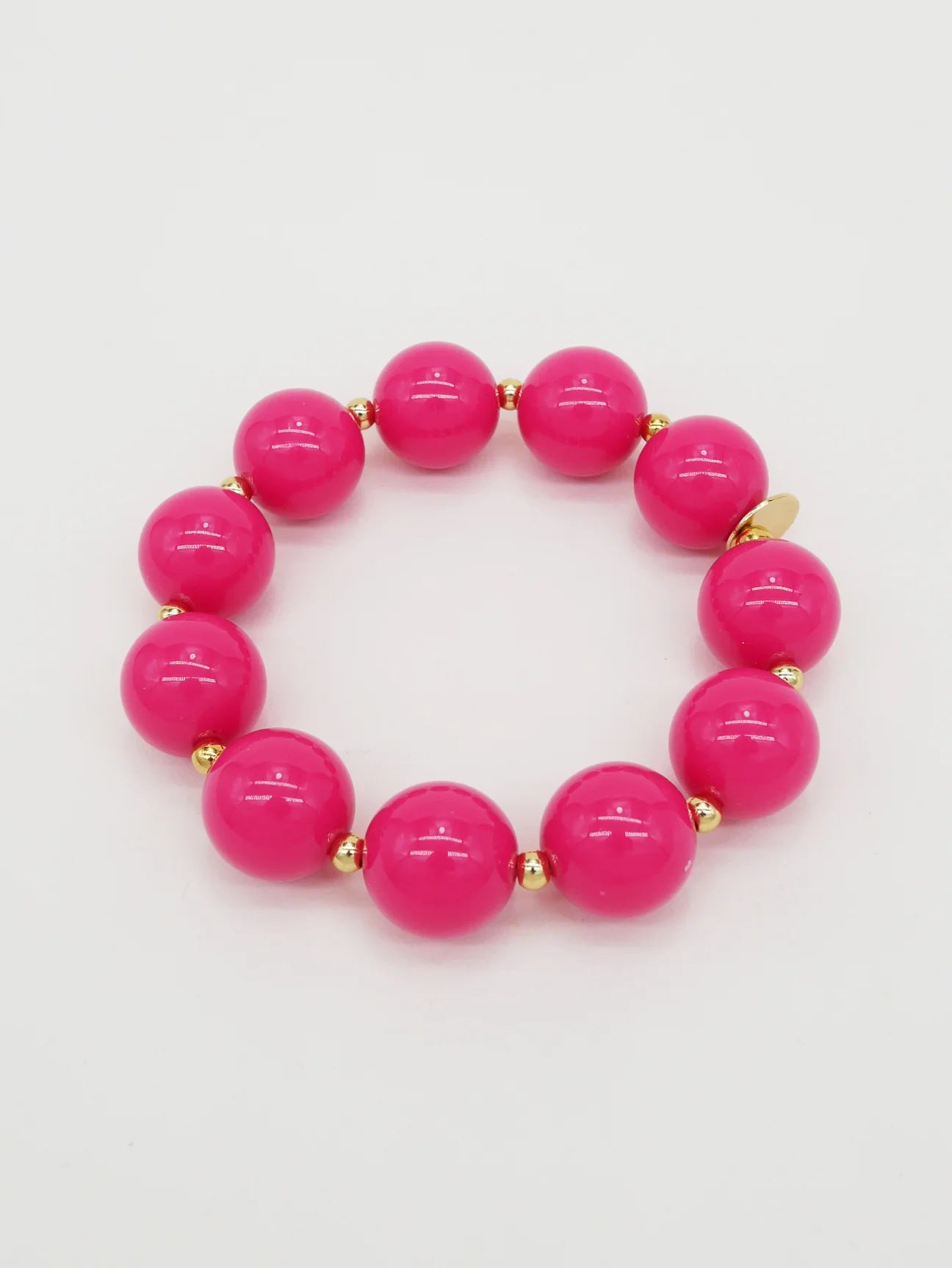 Bichou gold and colored round beads