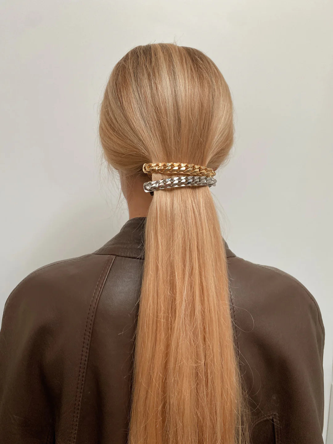 Gold chain hair clip - Angélique