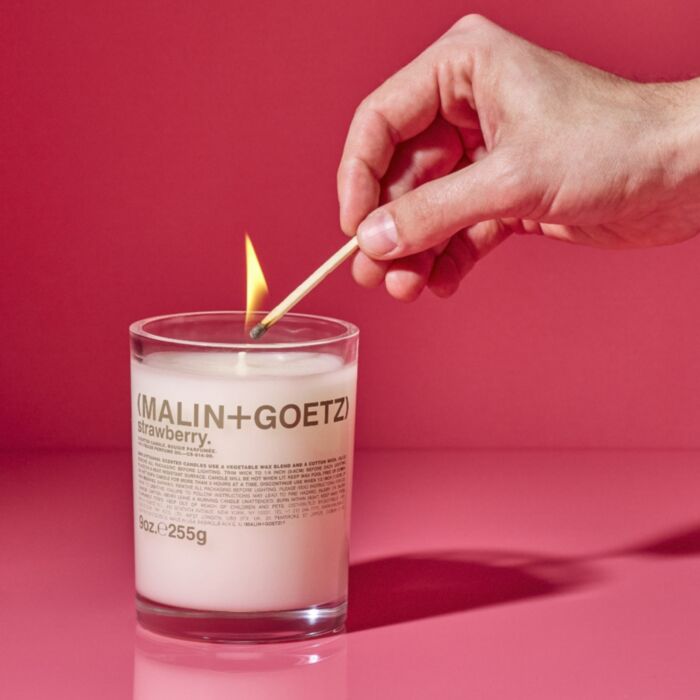 Strawberry candle